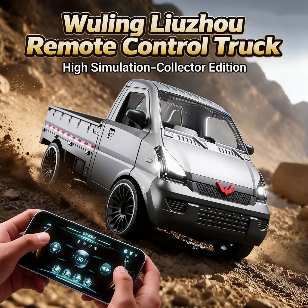 Rc Hobby Grade Truck - ラジコンカー 1/24スケール、五菱（Wuling）柳州、2.4GHz、後輪駆動、高精細シミュレーション、オフロード走行可能、LEDライト搭載、コレクターズエディション、子供向けギフト。