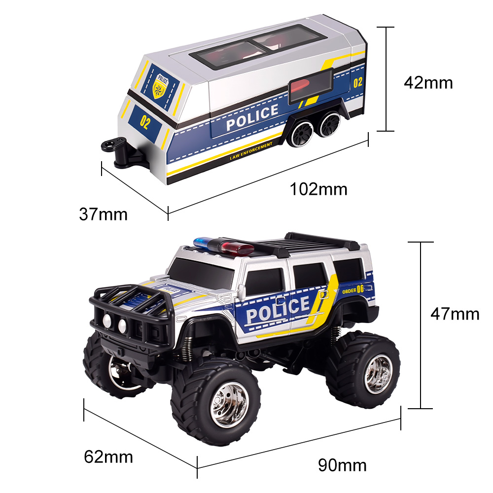 9imod RCポリスカー 2.4Gアプリ制御 オフロードト - Rc Hobby Grade Truck のレビューと価格